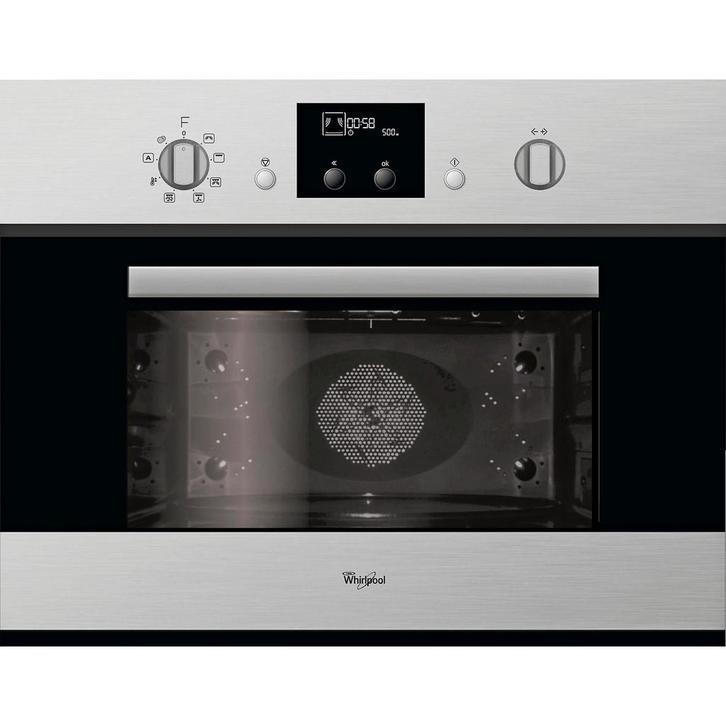 Combimagnetron Whirlpool AMW 545 IX inbouw, Witgoed en Apparatuur, Ovens, Zo goed als nieuw, Inbouw, Oven met grill, 45 tot 60 cm