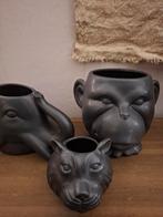 Zwarte decoratie dieren en lamp, Ophalen of Verzenden