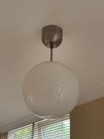 2 x plafondlamp met glazen bol., Ophalen, Zo goed als nieuw, Glas, Minder dan 50 cm