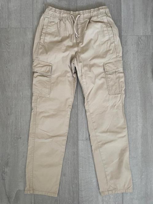 WE Fashion Jongens Regular Fit Cargobroek - Maat 158- Beige, Kinderen en Baby's, Kinderkleding | Maat 158, Zo goed als nieuw, Jongen