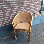 rotan met webbing stoeltje, Huis en Inrichting, Ophalen, Bruin, Neutraal, Zo goed als nieuw