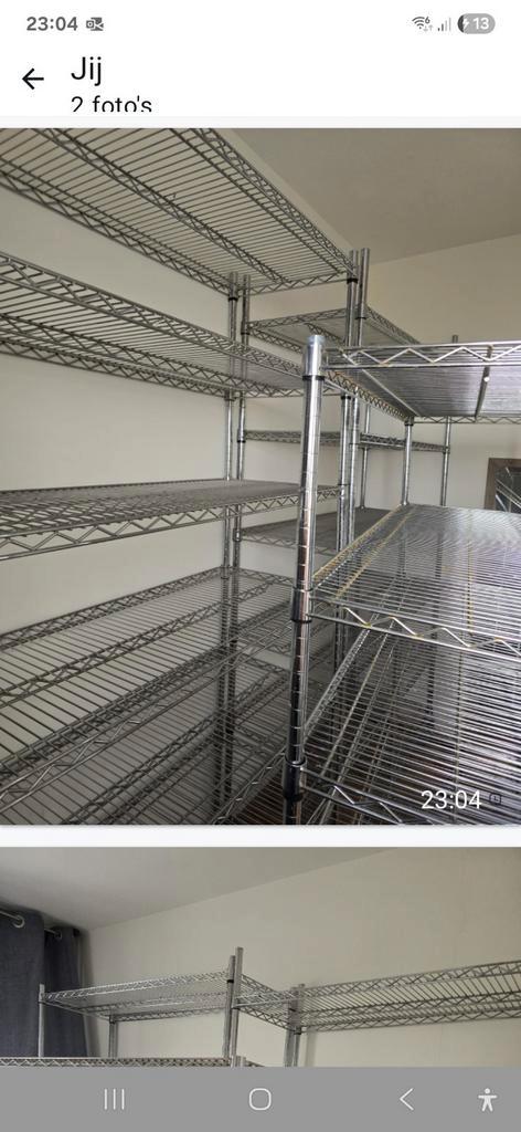 Etalages/rekken, Huis en Inrichting, Slaapkamer | Stapelbedden en Hoogslapers, Zo goed als nieuw, Hoogslaper, 200 cm, Eenpersoons