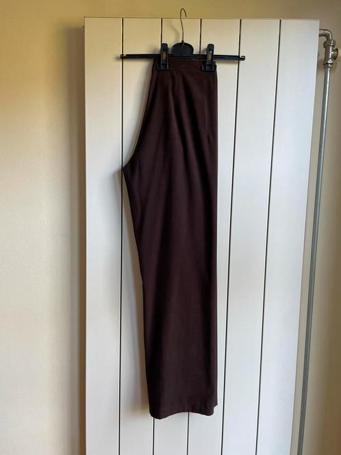 Chocobruine wijde Corel broek maat S, Kleding | Dames, Broeken en Pantalons, Nieuw, Maat 36 (S), Bruin, Lang, Ophalen of Verzenden