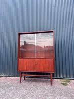 Vintage vitrinekast design teak bartels, Huis en Inrichting, Ophalen, Gebruikt, C, X
