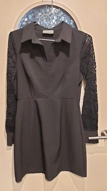 Amelie Amelie, zwarte jurk met kant, M, feestelijk, elegant beschikbaar voor biedingen
