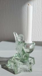 FRANS OUD GLAZEN ENGELKANDELAARTJE INCL.KAARSJE,1310 CM., Antiek en Kunst, Curiosa en Brocante, Ophalen of Verzenden