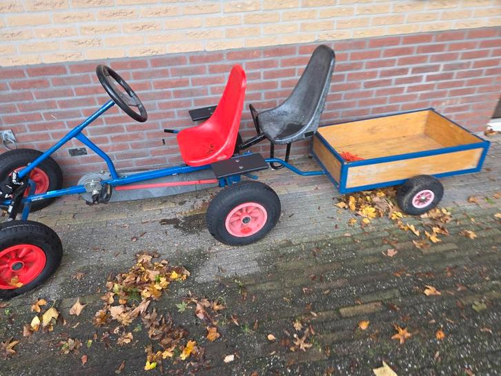 Berg Skelter Duo-zit + Aanhanger, Kinderen en Baby's, Speelgoed | Buiten | Skelters, Gebruikt, Berg, Duozit, Met kar of aanhanger