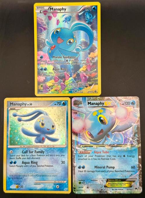 Pokémon Lot - Manaphy kaarten, Hobby en Vrije tijd, Verzamelkaartspellen | Pokémon, Meerdere kaarten, Ophalen of Verzenden
