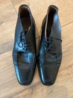 Heren leren veterschoenen maat 41, Ophalen, Gedragen, Zwart, Veterschoenen