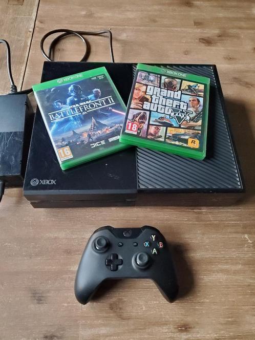 Xbox One 500GB + Controller + 2 Games│Battlefront II & GTA5, Spelcomputers en Games, Spelcomputers | Xbox One, Gebruikt, Xbox One