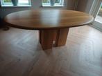 Massief eiken ovale eettafel, Huis en Inrichting, Tafels | Eettafels, Ophalen, 100 tot 150 cm, 200 cm of meer, Zo goed als nieuw