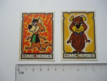 sticker oud COMIC HEROES comics strip cartoon retro beschikbaar voor biedingen