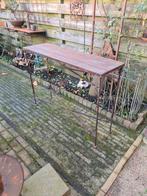 Stoere sidetable., Ophalen, Gebruikt, 100 tot 150 cm, Industrieel