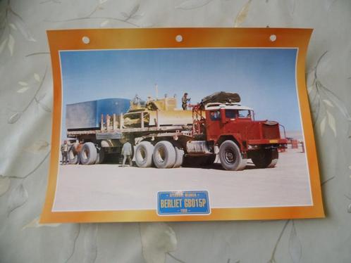 Berliet GB015P  1958, Boeken, Auto's | Folders en Tijdschriften, Zo goed als nieuw, Overige merken, Verzenden