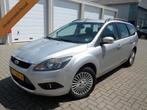 Ford Focus Wagon 1.8 Titanium Flexi Fuel navi airco achterui, Gebruikt, Zwart, 4 cilinders, Sedan