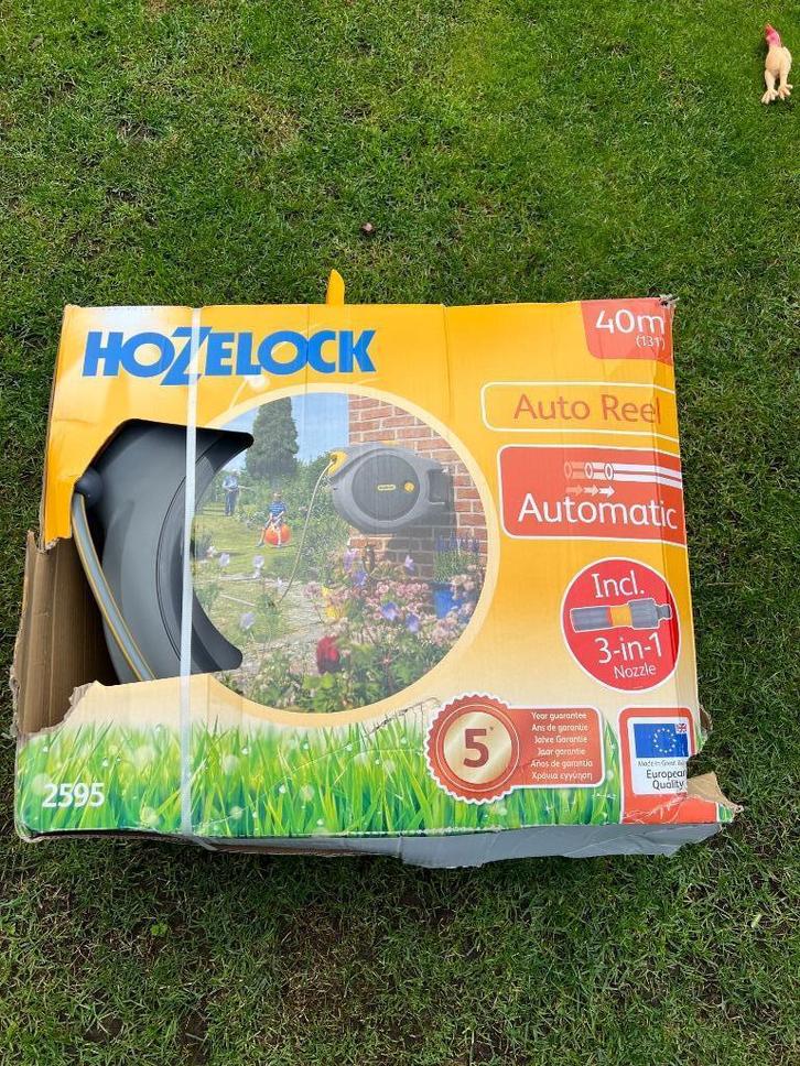 Hozelock Muurhaspel slanghaspel automaat  40 meter, Tuin en Terras, Tuinslangen, Nieuw, Tuinslang, Ophalen