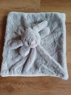 Kellytoys knuffeldoekje knuffeldoek konijn grijs, Ophalen of Verzenden, Zo goed als nieuw, Konijn