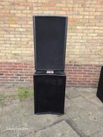 Speakerset te koop 15" subs + 15" toppen., Audio, Tv en Foto, Luidsprekers, Ophalen, Gebruikt, 120 watt of meer, Overige merken