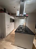 Complete keuken incl. Bauknecht apparatuur, Ophalen, Gebruikt, Wit, Graniet of Steen