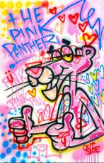 Pink Panther Punk Serie - Gesigneerd Kunstwerk, Antiek en Kunst, Kunst | Schilderijen | Klassiek, Ophalen of Verzenden