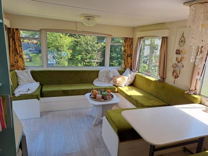 Gezellige, warme stacaravan op camping Bakkum te huur, Caravans en Kamperen, Stacaravans, Ophalen