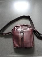 Heren tas, bruin leer, Sieraden, Tassen en Uiterlijk, Tassen | Schoudertassen, Overige merken, Gebruikt, Bruin, Ophalen of Verzenden