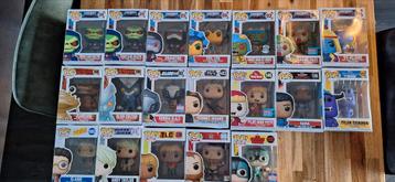 Funko Pops 19 stuks waarvan 1 dubbel beschikbaar voor biedingen