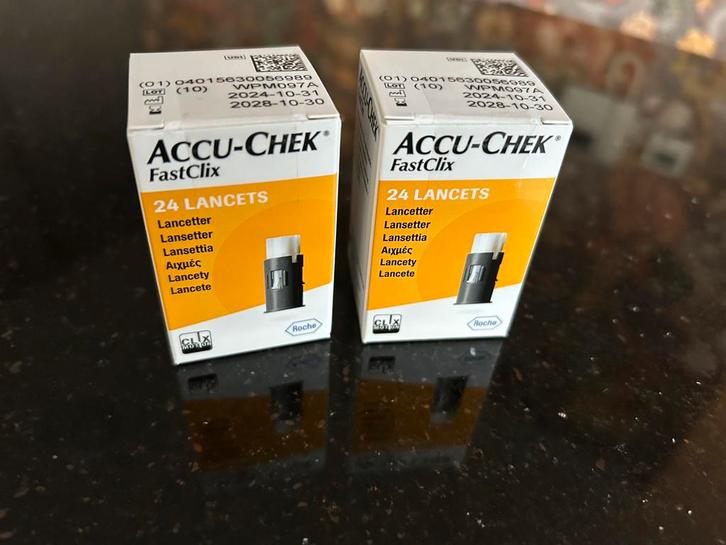 NIEUW: 2 Doosjes Accu-Chek FastClix Lancetten (2x 24 stuks), Diversen, Verpleegmiddelen, Nieuw, Ophalen of Verzenden