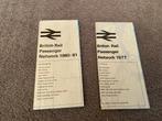 2 x British Rail Network kaarten maps 1977 1980 britse spoor, Gebruikt, Ophalen of Verzenden, Trein, Kaart of Prent