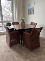 Tafel met Lloyd Loom stoelen, Ophalen, Gebruikt, 4 tot 6 stoelen
