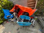 Gazelle Cabby Bakfiets, Fietsen en Brommers, Ophalen, Gebruikt, Opvouwbaar, 2 kinderen