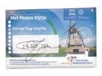 Nederland 5 Euro 2014 Molen Eerste Dag Uitgifte in coincard