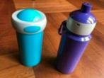 Mepal school drinkbeker paars met beschrijving ZGAN, Ophalen of Verzenden, Zo goed als nieuw