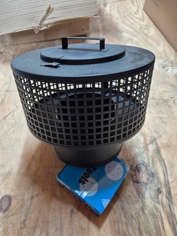 Dubbelwandig RVS Rookkanaal Rietdak Ø150-200 zwart gemoffeld, Huis en Inrichting, Haarden, Nieuw, Ophalen