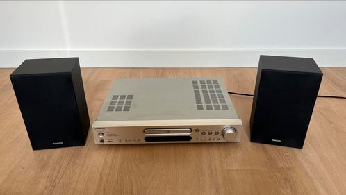 ONKYO CR-L5 + twee Philips BTM2325 speakers, Audio, Tv en Foto, Radio's, Gebruikt, Radio, Met cd-speler, Ophalen