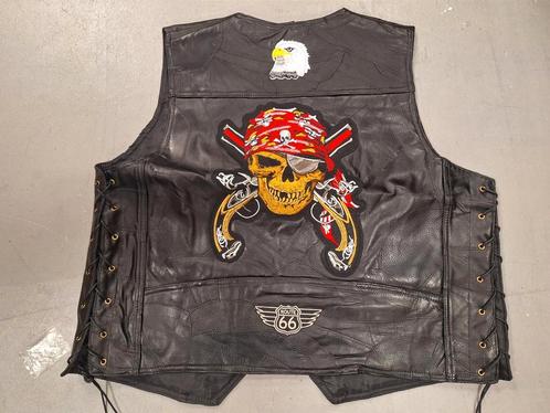 Spiksplinternieuw lederen motor vest xxl, Kleding | Heren, Bodywarmers, Zo goed als nieuw, Zwart, Ophalen of Verzenden