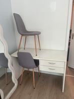 Bureau met 2 stoelen, Ophalen, Wit