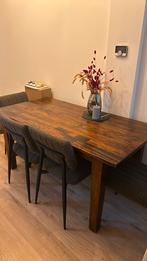 Prachtige massief houten tafel, 50 tot 100 cm, 150 tot 200 cm, Rechthoekig, Vintage