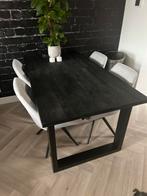 Robuuste Industriële tafel. Mango hout en stalen poten., Huis en Inrichting, Tafels | Eettafels, Ophalen, 50 tot 100 cm, Zo goed als nieuw