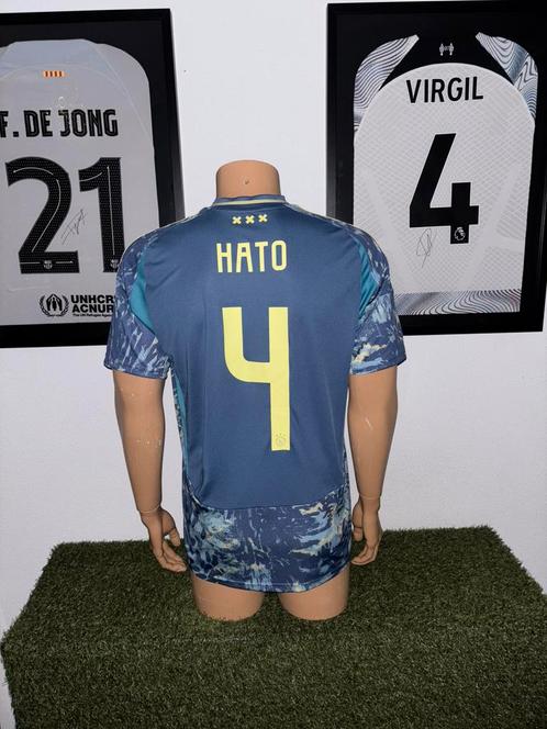 Ajax uitshirt 2024-2025 Hato, Sport en Fitness, Voetbal, Zo goed als nieuw, Shirt, Maat L, Ophalen of Verzenden