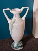 Vintage Murano Amphora Vaas Satin en Kleur Gemarmerd, Ophalen of Verzenden