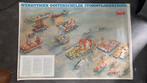 Poster Werktuigen Oosterschelde Stormvloedkering, Ophalen of Verzenden, Gebruikt, Deurposter of groter, Rechthoekig Liggend