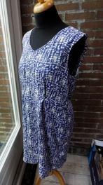 Blauw wit viscose Rules by Mary jurkje maat L, Maat 42/44 (L), Knielengte, Gedragen, Verzenden