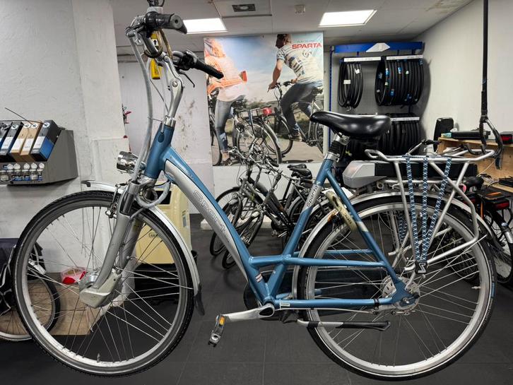 Sparta C2 E-motion (nieuwe accu) elektrische damesfiets, Fietsen en Brommers, Elektrische fietsen, Zo goed als nieuw, Sparta, 55 tot 59 cm