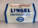 Vintage Lingel Herenschoenen Emaille Reclamebord, Antiek en Kunst, Antiek | Emaille, Ophalen of Verzenden