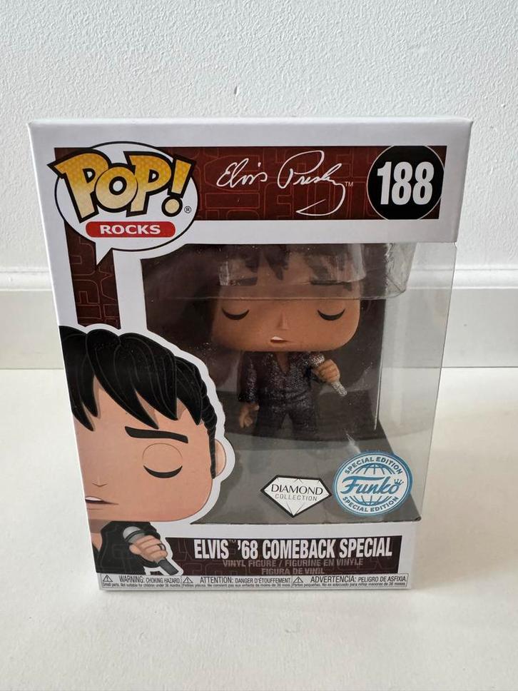 Elvis Presley '68 Comeback Special Diamond #188 Funko Pop, Verzamelen, Poppetjes en Figuurtjes, Nieuw, Ophalen of Verzenden