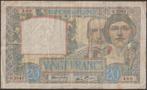 Frankrijk 20 francs 1940 gebruikt p.92b (nr 146), Postzegels en Munten, Bankbiljetten | Europa | Niet-Eurobiljetten, Verzenden