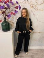 Trendy Joggingpak met Tekst Detail, Kleding | Dames, Broeken en Pantalons, Maat 38/40 (M), Italie, F fashion, Zwart