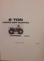 Eton E-ton quads werkplaats handleiding