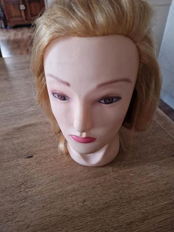 Oefenhoofd met Blond Haar beschikbaar voor biedingen